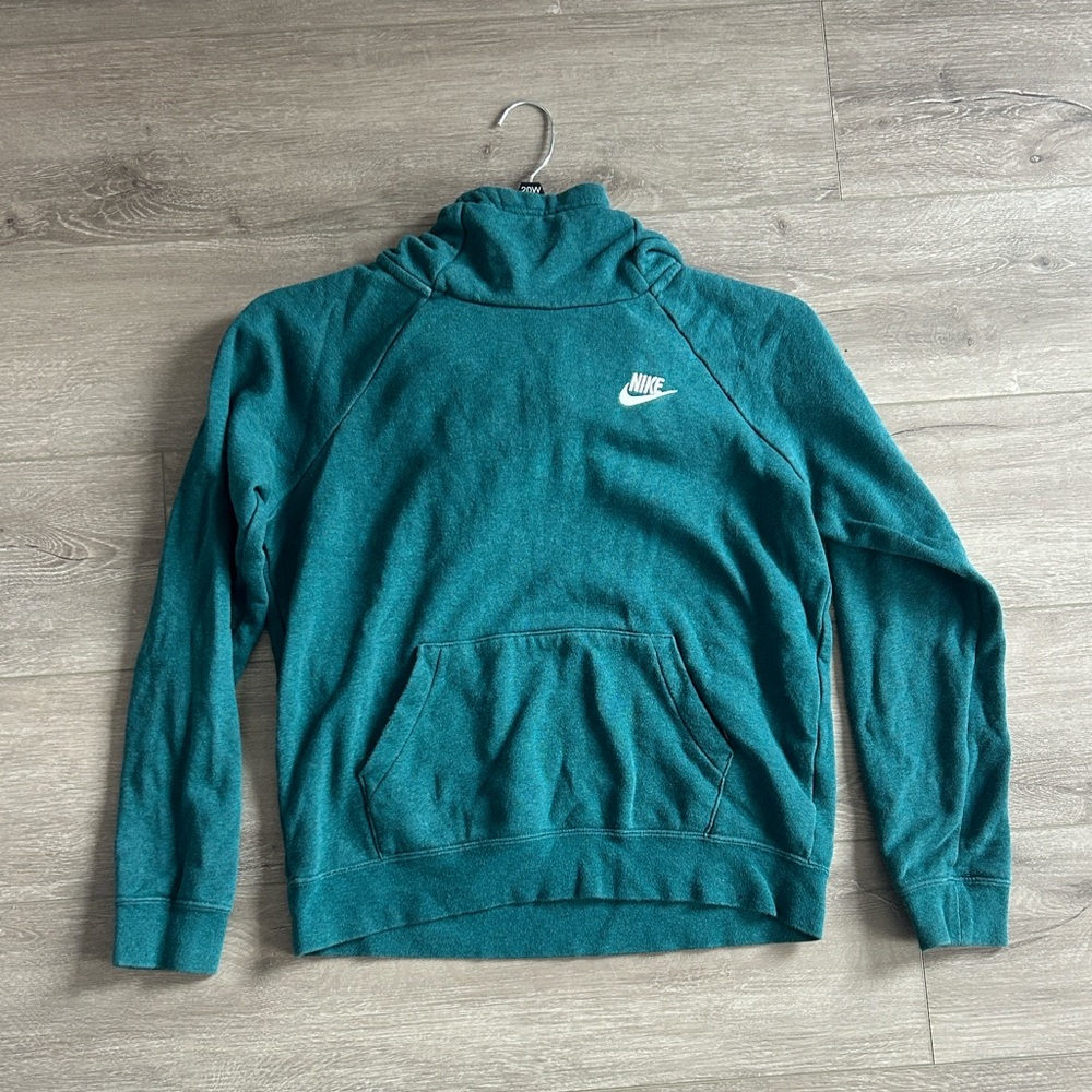Nike Women's Deep Teal Hoodie Size Small Petite